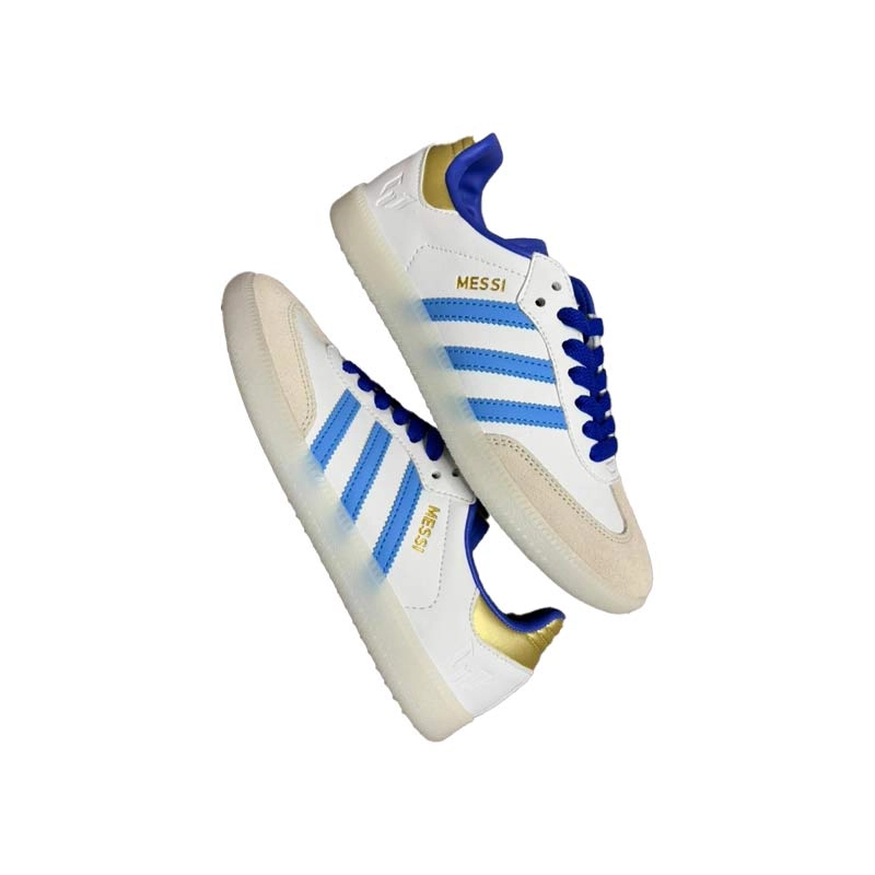 ادیداس سامبا مسی سفید آبی adidas SAMBA MESSI