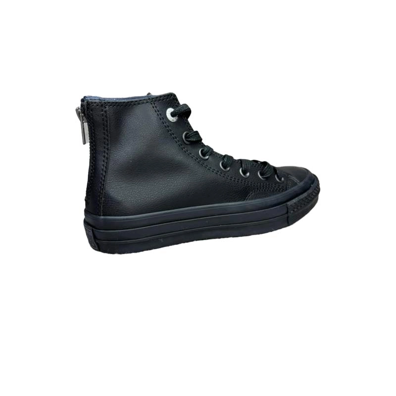 کانورس چاک تیلور تمام چرم مشکی Chuck Taylor convese_leather