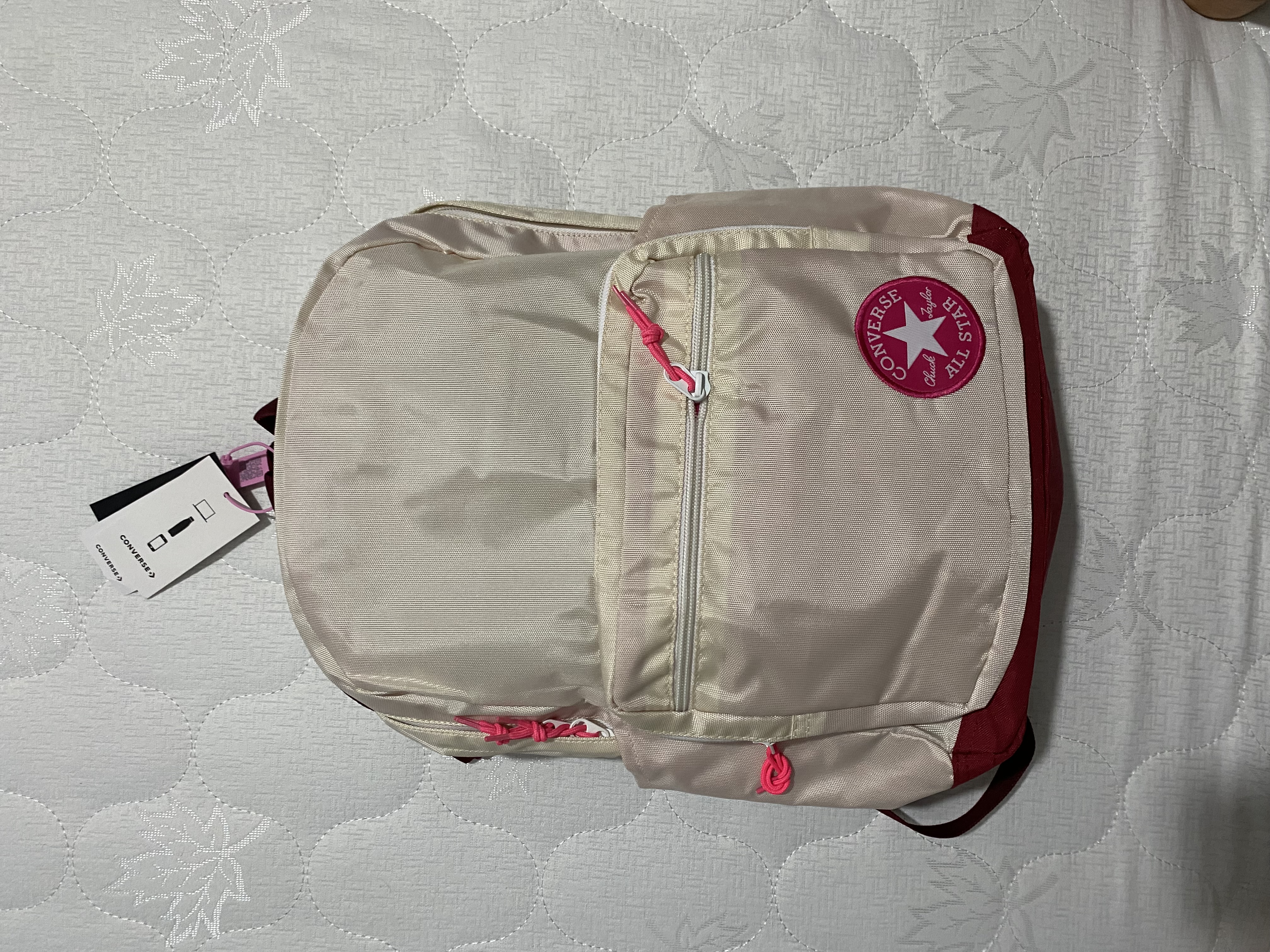 کوله پشتی کانورس سفید ویتنام اصل